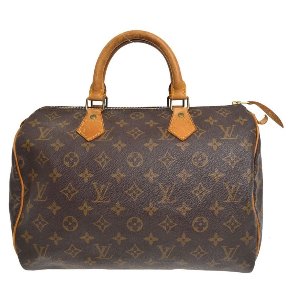 Louis Vuitton Speedy Monogram Canvas Brown Canvas Handbag
